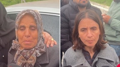G&uuml;listan Doku'nun anne ve ablası tutuklamalar sonrası gazetecilere a&ccedil;ıklama yaptı