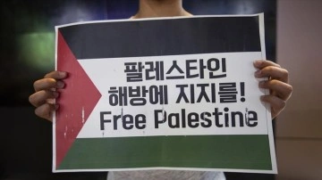 Güney Kore'de, İsrail'in Gazze'ye saldırılarında ölenler anısına gösteri düzenlendi