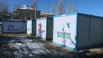Güngören Belediyesi Kahramanmaraş Ericek'te 20 konteyner ev kurdu