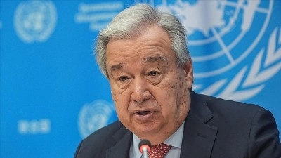 Guterres, T&uuml;rk halkının c&ouml;mertliğine saygı g&ouml;stermek i&ccedil;in T&uuml;rkiye'yi ziyaret ettiğini belirtti