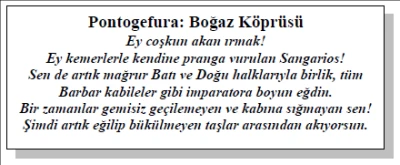 Gephyra [&Gamma;έ&phi;&upsilon;&rho;&alpha;, &gamma;έ&phi;&upsilon;&rho;&alpha;]: K&ouml;pr&uuml; -Ramazan Topraklı yazdı-