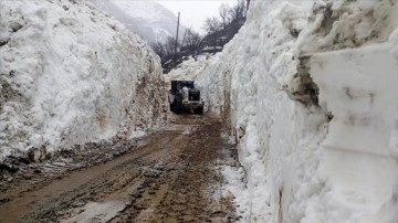 Hakkari'de çığ sebebiyle kapanan yol açıldı