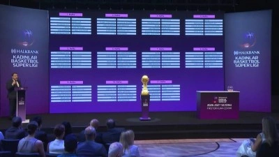 Halkbank Kadınlar Basketbol S&uuml;per Ligi'nin 2026-2027 sezonu fikst&uuml;r &ccedil;ekimi yapıldı