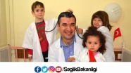 Hasta çocuklar 23 Nisan'da sağlık çalışanı oldu