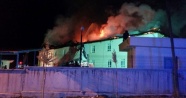 Hastane çatısında çıkan yangın güçlükle kontrol altına alındı