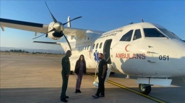 Hava Kuvvetlerine ait ambulans uçak organ nakli için havalandı