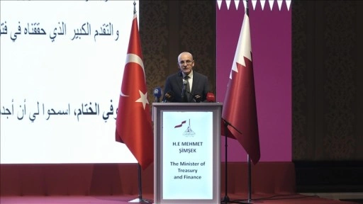 Hazine ve Maliye Bakanı Şimşek, Katar Milli Günü resepsiyonunda konuştu