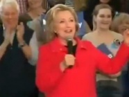 Hilary Clinton seçim kampanyasında havladı