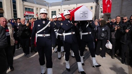Hırvatistan'daki uçak kazasında şehit olan pilot Hasan Bahar son yolculuğuna uğurlandı