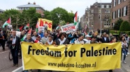 Hollanda'da 'İsrail' protestosu