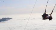 Huser Yaylası sis denizi ile kendini hayran bırakıyor