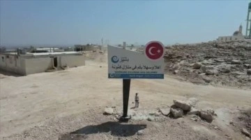 İçişleri Bakanı Soylu, İdlib'de yapılan briket evlere ilişkin görüntüleri paylaştı