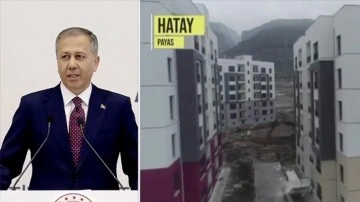 İçişleri Bakanı Yerlikaya: 41 bin deprem konut ve 5 bin köy evinin kura çekimi yapılacak