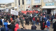 İdlib'de Türkiye'ye destek gösterisi