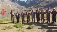 İkiyaka Dağlarında Türk bayraklarıyla halay çektiler