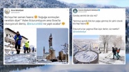 İl belediyelerinin sosyal medyadaki kar ve soğuk hava &#039;atışması&#039; gülümsetti