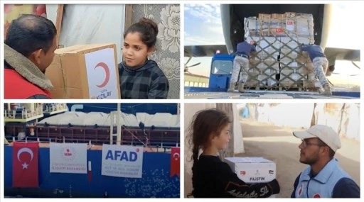 İletişim Başkanlığından Türkiye'nin Gazze'ye insani yardımlarına ilişkin paylaşım