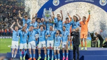 İngiltere ve İskoçya Başbakanları Manchester City'nin Şampiyonlar Ligi zaferini kutladı