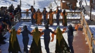 Irak'ın Korek Dağında kar festivali