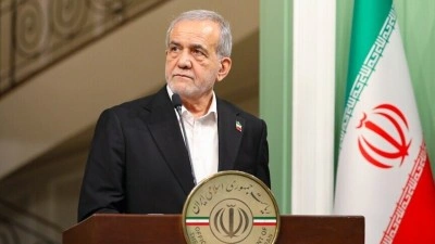 İran Cumhurbaşkanı Pezeşkiyan: Bilgelik, onur ve &ccedil;ıkarları g&ouml;z &ouml;n&uuml;nde bulundurarak m&uuml;zakere edeceğiz