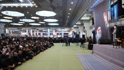 İran'ın eski lideri Hamaney i&ccedil;in Tahran'da anma t&ouml;reni d&uuml;zenlendi