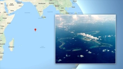 İran'ın Hint Okyanusu'ndaki Diego Garcia &Uuml;ss&uuml;'n&uuml; balistik f&uuml;zelerle hedef aldığı iddi