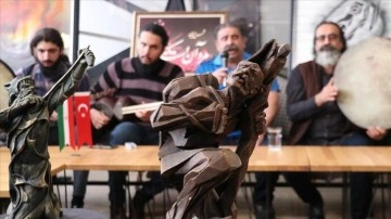 İranlı ressam ve heykeltıraşların eserleri Erzurum'daki buz müzesinde sergilendi