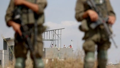 İşgal altındaki Batı Şeria'da Filistin topraklarını gasbeden İsraillilerin saldırısında bir dok