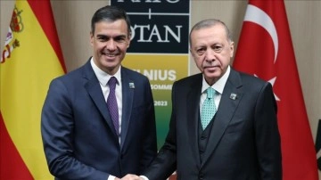 İspanya Başbakanı Sanchez, Cumhurbaşkanı Erdoğan'a AB'ye üyelik sürecinde katkı sözü verdi
