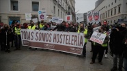 İspanya&#039;da Kovid-19&#039;dan etkilenen restoran sahipleri eylemlerini sürdürüyor
