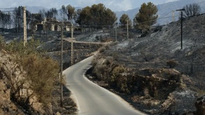 İspanya'nın g&uuml;neyindeki orman yangını sonrası &ccedil;alışmalar s&uuml;r&uuml;yor