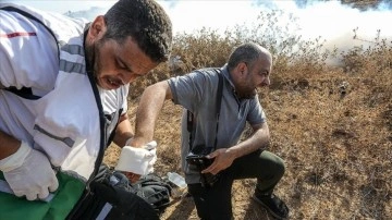 İsrail askerleri gösteriye müdahalede AA foto muhabirini de yaraladı