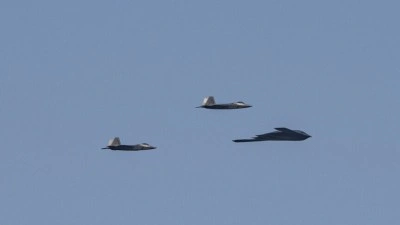 İsrail devlet televizyonu: ABD'ye ait F-22 hayalet savaş u&ccedil;akları İsrail'den ayrıldı