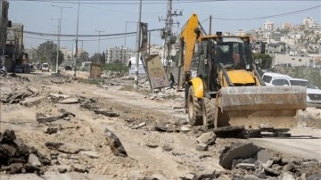 İsrail güçleri Batı Şeria'da düzenlediği baskınlarda altyapıya zarar verdi