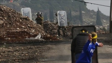 İsrail güçlerinin, Batı Şeria'daki gösterilere müdahalesinde 5 Filistinli yaralandı