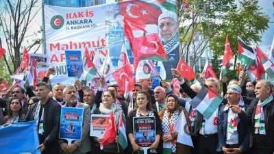 İsrail'in K&uuml;resel Sumud Filosu'na saldırısı ABD B&uuml;y&uuml;kel&ccedil;iliğinde protesto edildi