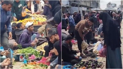 İsrail'in sınır kapılarındaki kısıtlamaları nedeniyle Gazzeliler &ccedil;&uuml;r&uuml;k sebze-meyve t&uuml;ketiyor
