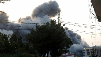 İsrail, L&uuml;bnan'ın başkenti Beyrut'a yeni hava saldırısı d&uuml;zenledi