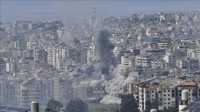 İsrail ordusu Beyrut'taki Dahiye b&ouml;lgesine hava saldırısı d&uuml;zenledi