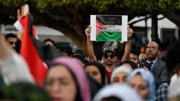 İsrail’in Gazze’ye saldırıları Fas’ta protesto edildi