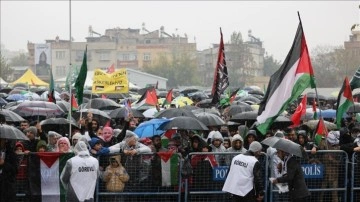 İsrail'in Gazze'ye yönelik saldırıları Gaziantep'te protesto edildi