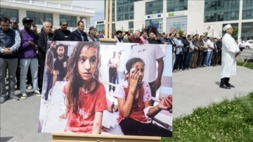 İsrail'in saldırılarında can verenler için Ankara'da gıyabi cenaze namazı kılındı