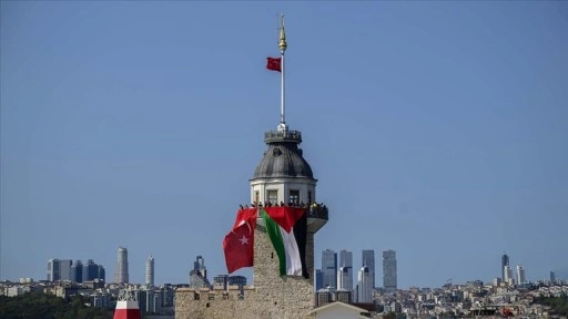 İstanbul Boğazı'nda deniz konvoyuyla Gazze eylemi
