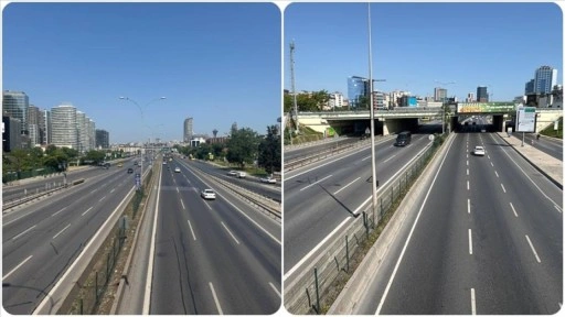 İstanbul'da bayram sabahı yollar boş kaldı