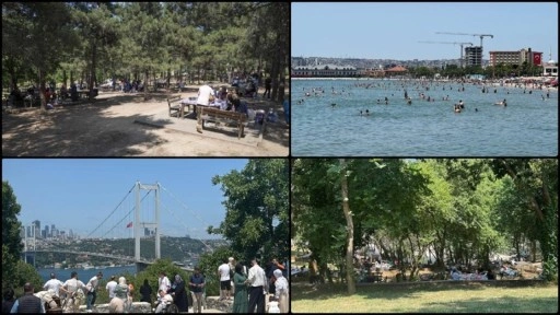 İstanbul'da bayramın üçüncü gününde vatandaşlar sahil ve parklara akın etti