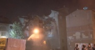 İstanbul'da çökme riski olan bina yıkılıyor