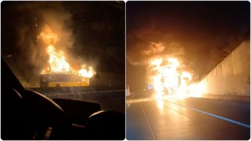 İstanbul'da İETT otobüsünde çıkan yangın söndürüldü