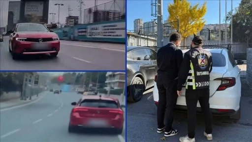 İstanbul'da trafik güvenliğini tehlikeye düşüren 2 kişi yakalandı
