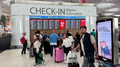 İstanbul'daki havalimanlarında bayram tatili yoğunluğu