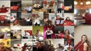 İstanbul Devlet Senfoni Orkestrası, 23 Nisan'ı evden icra ettikleri İstiklal Marşı ile kutladı